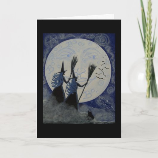 Carte de voeux de Halloween, constellations de (Devant)