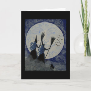 Carte de voeux de Halloween, constellations de