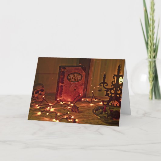 Carte de voeux de Halloween d'abracadabra (Devant)