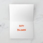 Carte de voeux de Halloween de cheval (Intérieur)