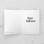 Carte de voeux de Halloween de porc de maman (Intérieur)
