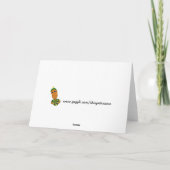 Carte de voeux de Halloween de sorcière et de (Dos)