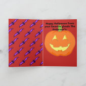 Carte de voeux de Halloween de vampire (Intérieur)
