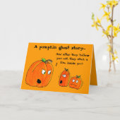 Carte de voeux de HALLOWEEN d'HISTOIRE de FANTÔME (Fleur jaune)