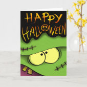 Carte de voeux de Halloween pour des enfants (Fleur jaune)