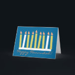 Carte de voeux de Hannukah<br><div class="desc">La carte de voeux heureuse de Hannukah peut être customisée et personnalisée avec le votre très pour posséder le message spécial.</div>