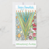 Carte de voeux de Hanoukka de Noël (Devant)