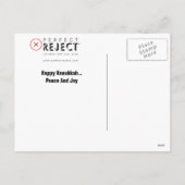 Carte de voeux de Hanoukka - lapin et globe de (Dos)