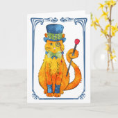 Carte de voeux de Hansel (Fleur jaune)