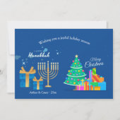 Carte de vœux de Hanukka et Noël (Devant)