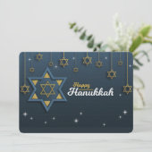 Carte de vœux de Hanukkah Joyeux (Debout devant)