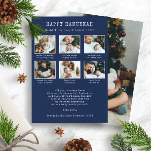 Carte de vœux de Hanukkah Joyeux