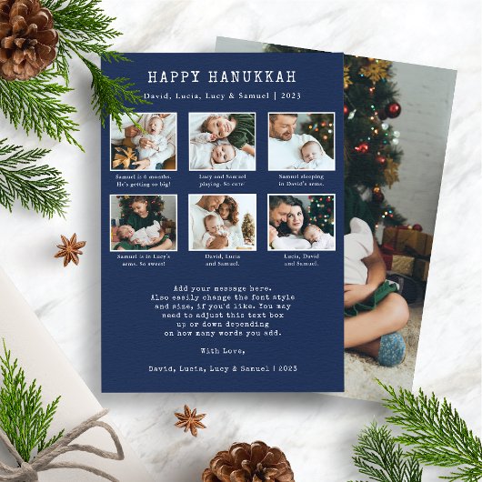 Carte de vœux de Hanukkah Joyeux