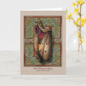 Carte de voeux de Harpe Offogerty (Fleur jaune)