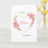 Carte de voeux de Heart Floral (Fleur jaune)