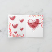 Carte de voeux de hérisson d'amour ver.2 (Intérieur)