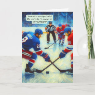 Carte de voeux de hockey - "Teammates for Life"