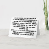 Carte de voeux de jardin de dragon (Dos)