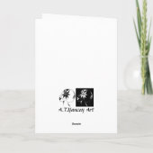 Carte de voeux de jazz de clair de lune (Dos)