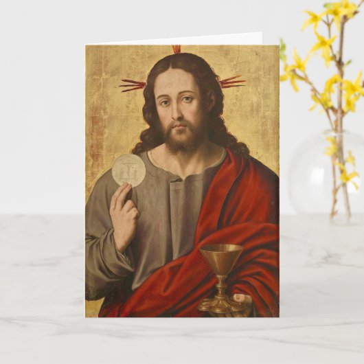 Carte de voeux de Jésus (Fleur jaune)