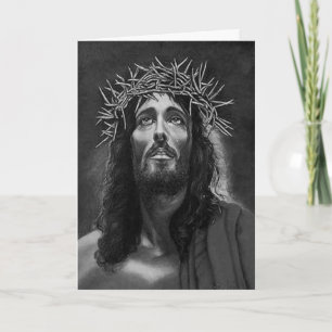 Carte de voeux de Jésus B&W