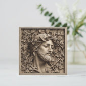 Carte de voeux de Jésus Carving (Debout devant)