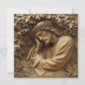 Carte de voeux de Jésus Carving (Dos)