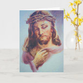 Carte de voeux de Jésus épine (Fleur jaune)