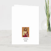 Carte de voeux de Jésus et Marie (Verso)