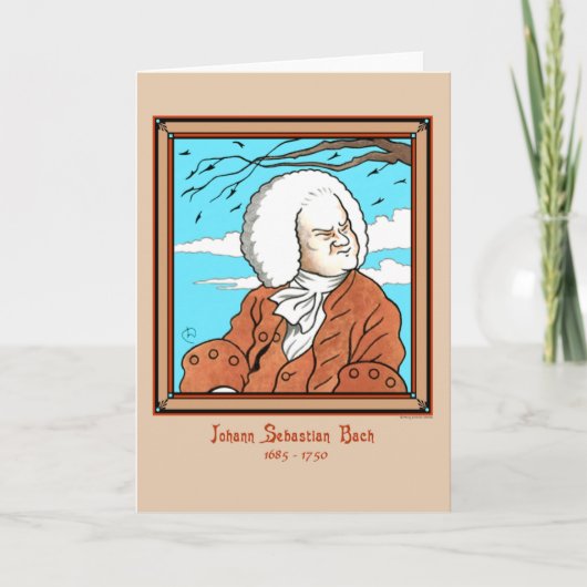 Carte de voeux de "Johann Sebastian Bach" (Devant)