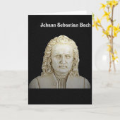 Carte de voeux de Johann Sebastian Bach (Fleur jaune)