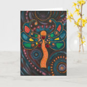 Carte de voeux de "joie" (Fleur jaune)