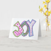 Carte de voeux de joie (Fleur jaune)