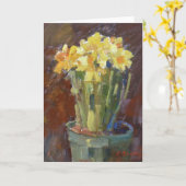 Carte de voeux de "jonquilles" (Fleur jaune)