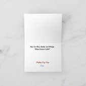 Carte de voeux de jour de chien amusant (Intérieur)