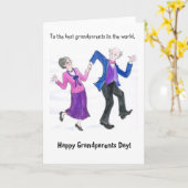 Carte de voeux de jour de grands-parents (Fleur jaune)