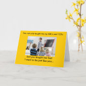 Carte de voeux de jour de l'enseignant 4 (Fleur jaune)