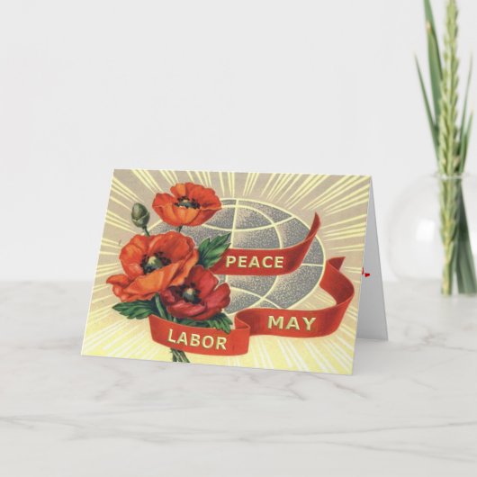 Carte de voeux de jour de mai (Devant)