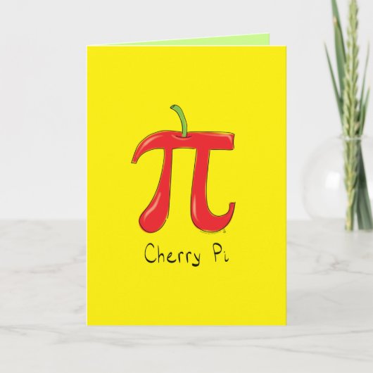 Carte de vœux de jour de Pi - Cherry Pi (Devant)