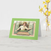 Carte de voeux de jour de St Patricks (Fleur jaune)