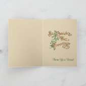 Carte de voeux de jour de St Patricks (Intérieur)