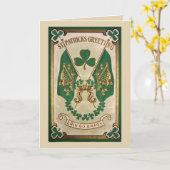 Carte de voeux de jour de St Patricks (Fleur jaune)