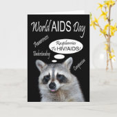 Carte de voeux de Journée mondiale contre le SIDA (Fleur jaune)