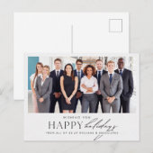 Carte de vœux de joyeuses fêtes avec photo du pers (Devant / Derrière)