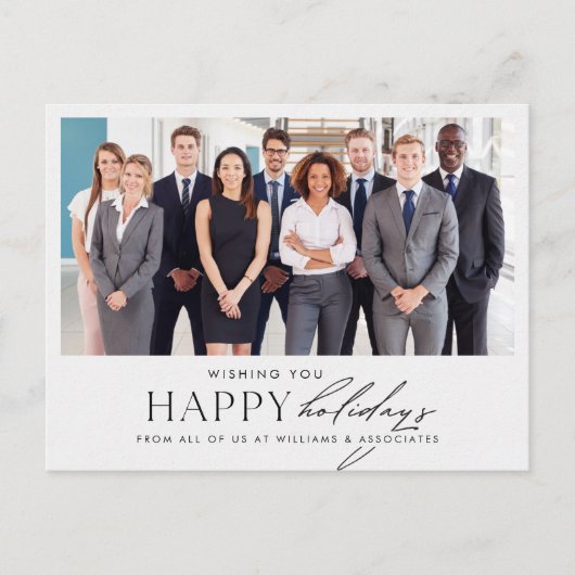 Carte de vœux de joyeuses fêtes avec photo du pers (Devant)