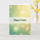 Carte de vœux de Joyeuses Pâques (Fleur jaune)