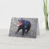 Carte de voeux de joyeux anniversaire de diable (Dos)