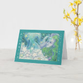 Carte de voeux de "joyeux anniversaire" de Verseau (Fleur jaune)