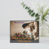carte de vœux de joyeux noël (Debout devant)