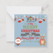 Carte de vœux de Joyeux Noël (Dos)